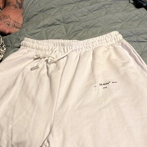 Off-White White Drawstring Shorts
